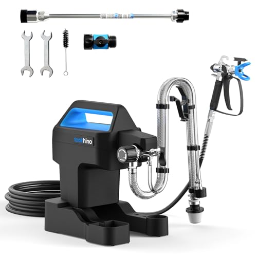 InoKraft NEO Airless Paint Sprayer Kit – Lightweight 30% Less Weight, 360° Swivel, 12" Tip Extension, Accessories Included, For Home Interior/Exterior, Furniture, Fences