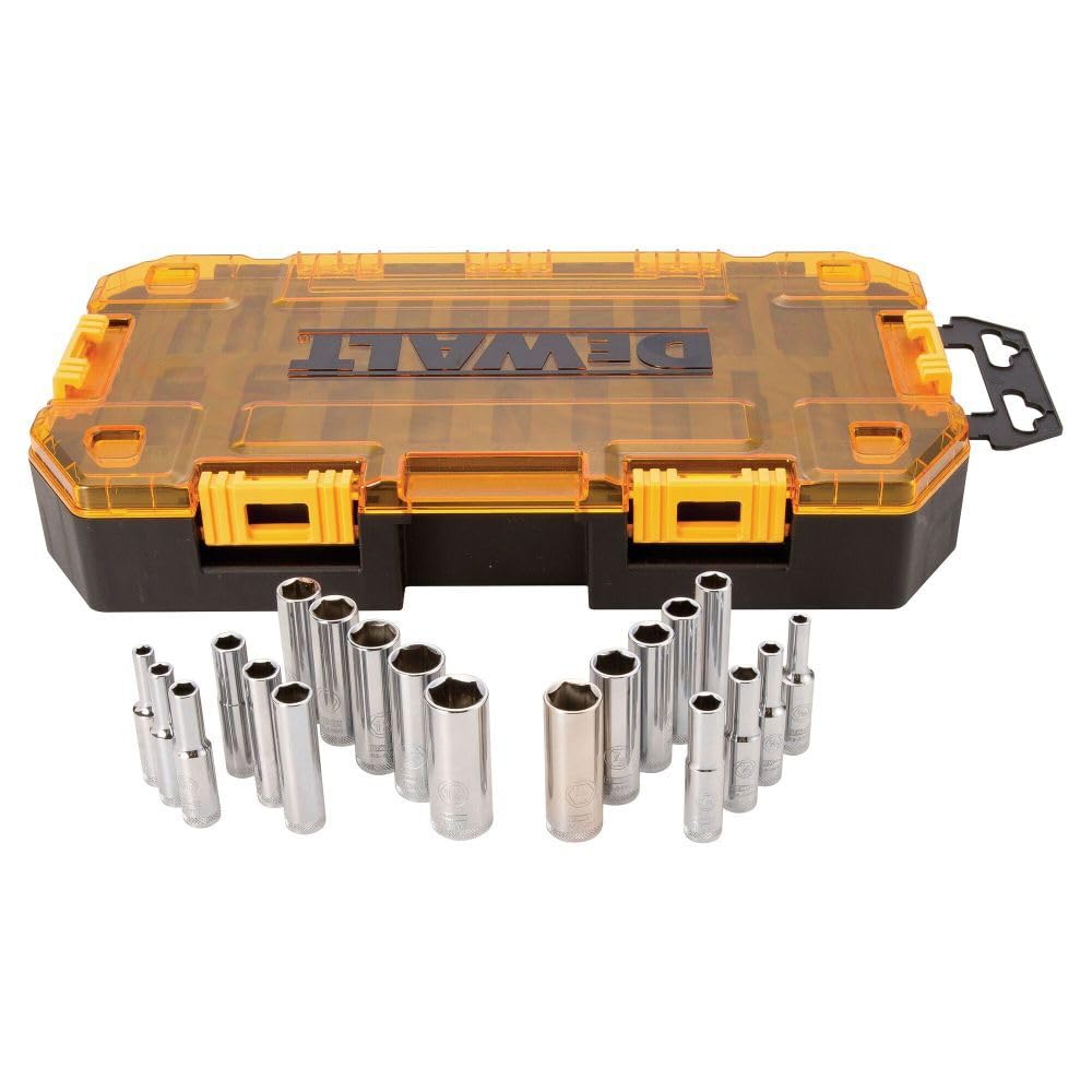 DeWalt 20 Piece 1/4 in Drive Deep Combination Socket Set (DWMT73811 ...