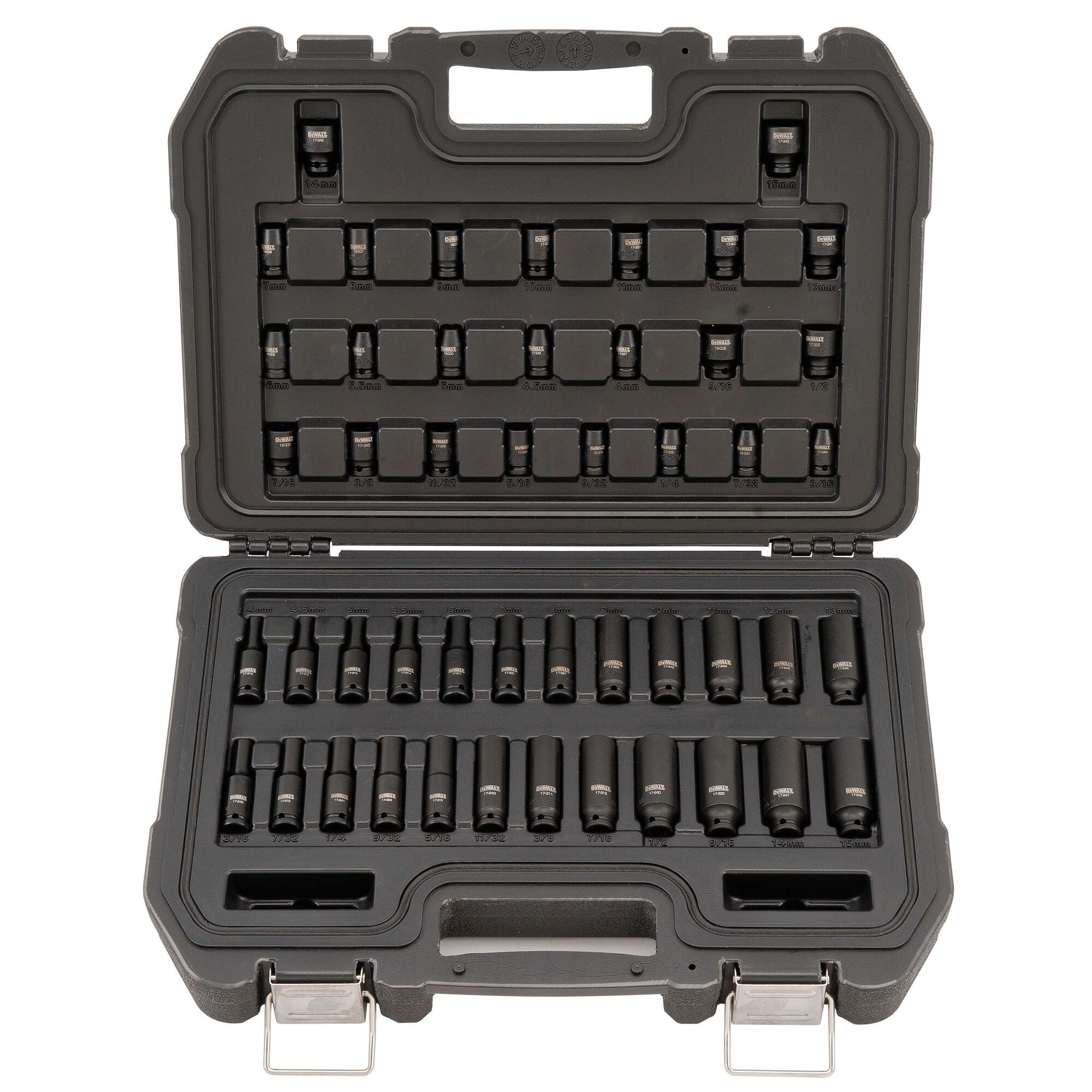 DeWalt 1/4 in Drive Combination Impact Socket Set (48-Piece) (DWMT19251 ...