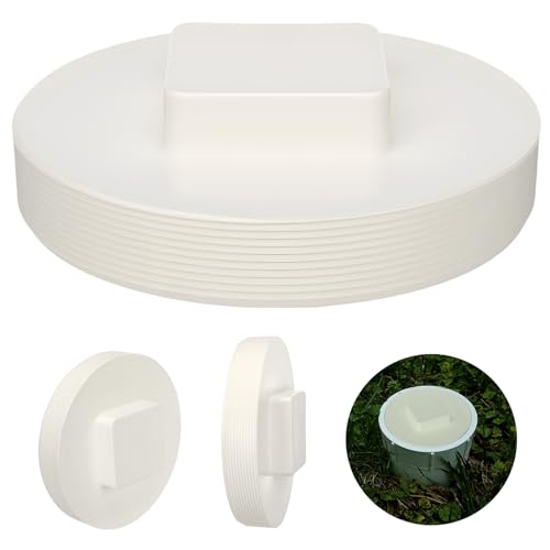 Frienda 8 Inch Npt Male Threaded PVC Cleanout Plug PVC Dwv Pipe Fitting ...