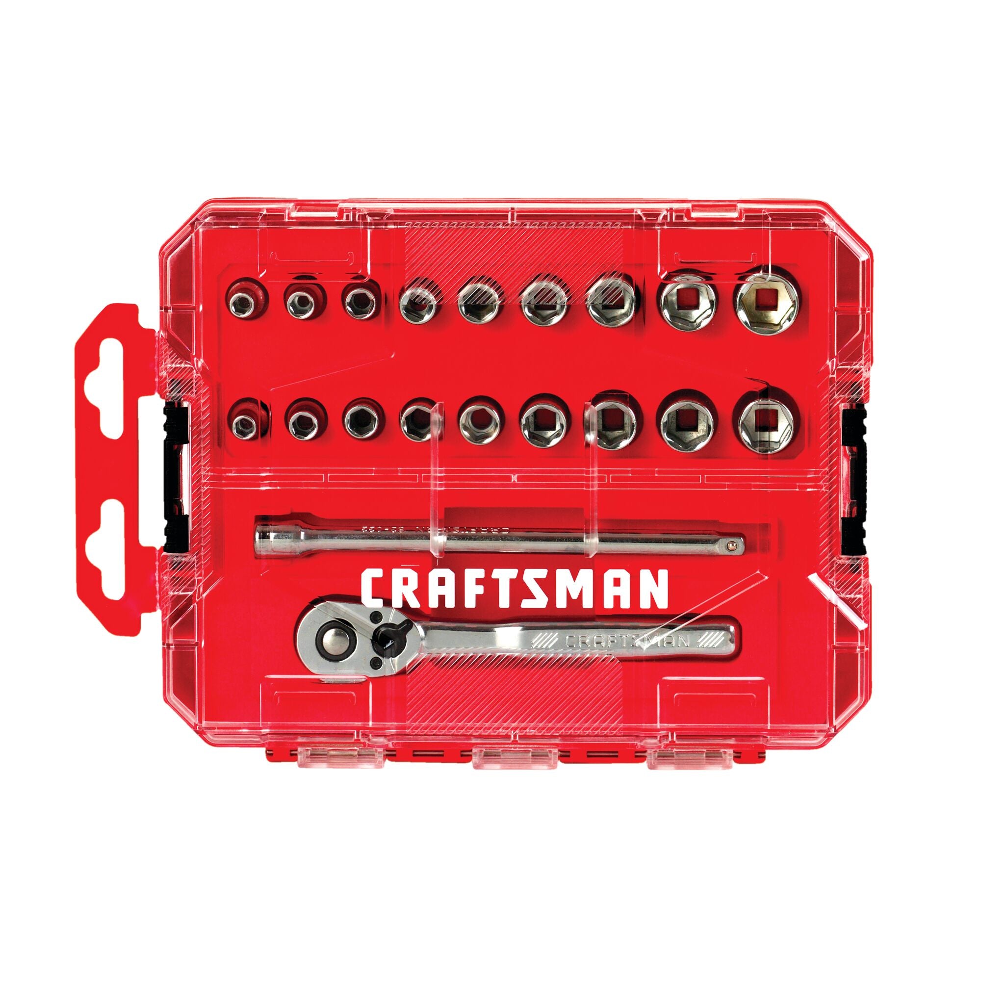 Craftsman 1/4-in Drive 6 Point Chrome Mechanics Tool Set (20 pc ...