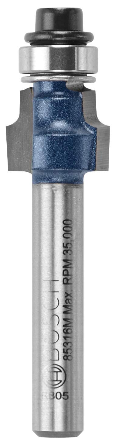 Bosch 1/2 in x 3/8 in Carbide-Tipped Smooth-Edge Laminate Trim Router ...