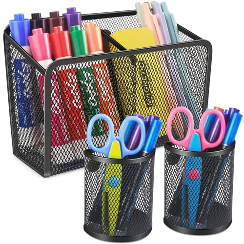 VICNOVA Magnetic Pen Holder, Metal Strong Magnet Pen Cup Magnetic ...