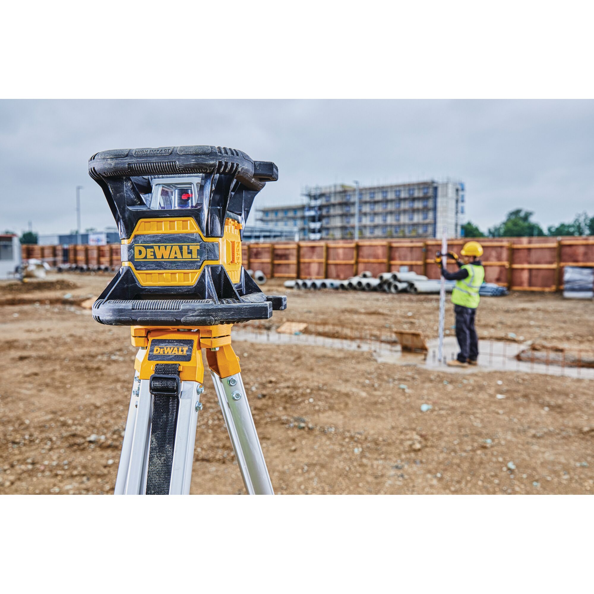 DeWalt 20V MAX Tool Connect Red Tough Rotary Laser Level (DW080LRS ...