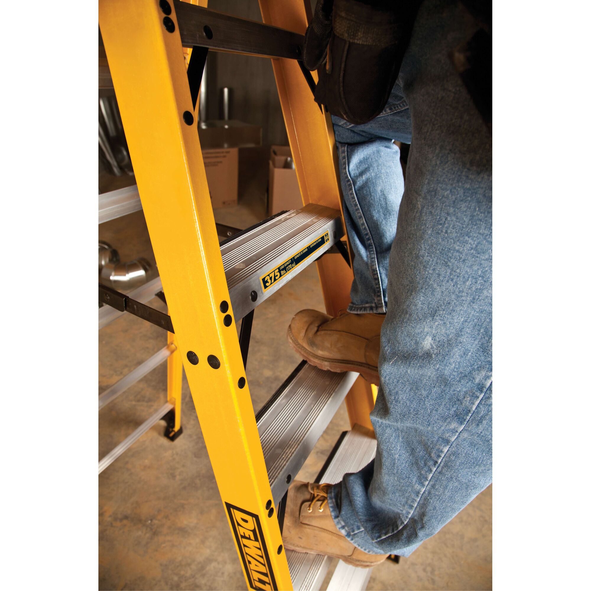 DeWalt 12 ft Fiberglass Step Ladder (DXL3410-12) - Toolstash
