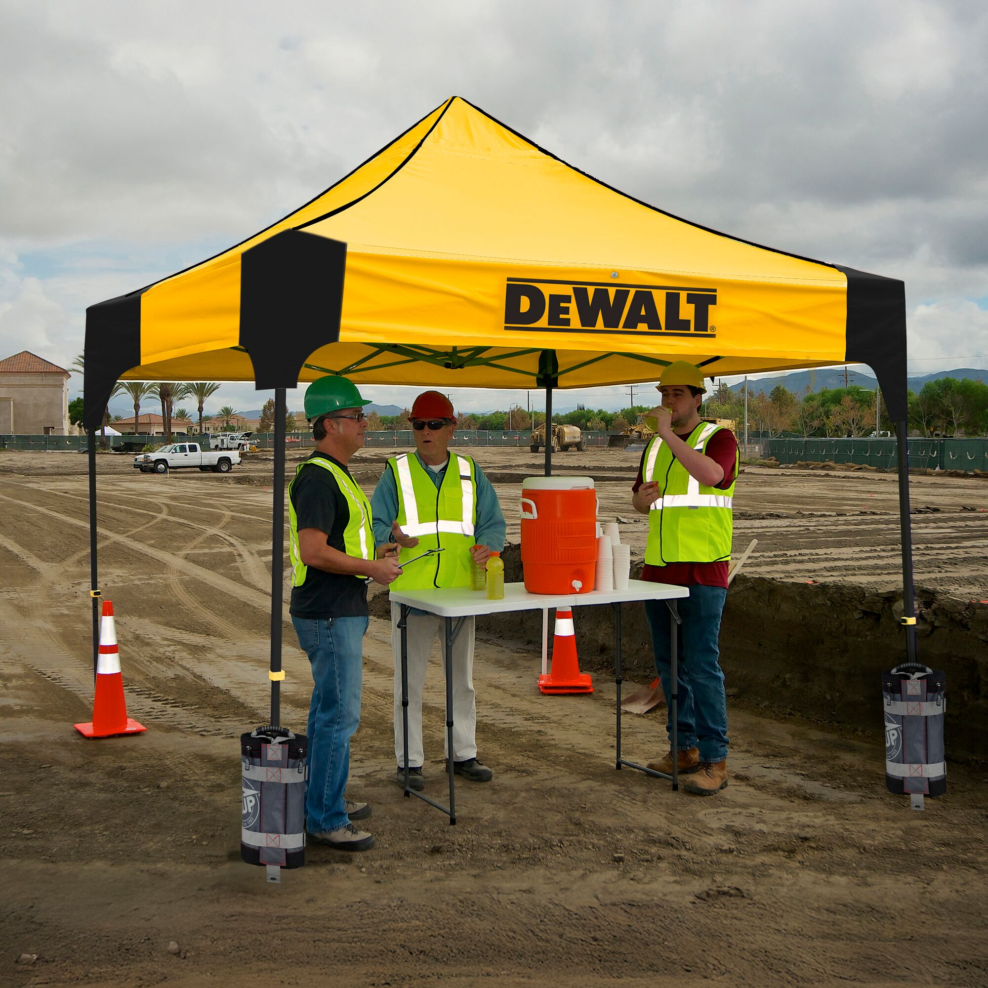 DeWalt 10 ft. x 10 ft. Work Shelter (DXWSBK10YL) - Toolstash