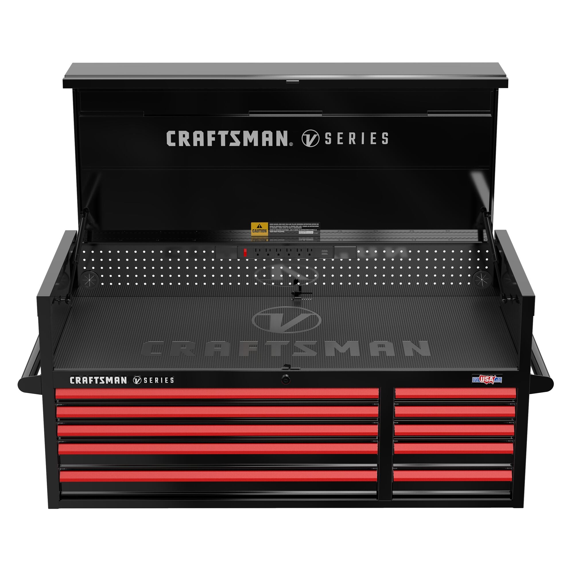 Craftsman V-SERIES 52 in. Wide 10-Drawer Tool Chest (CMSTVS5210BK ...