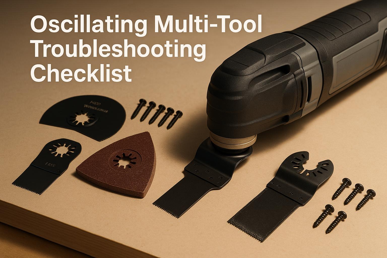 Oscillating Multi-Tool Troubleshooting Checklist