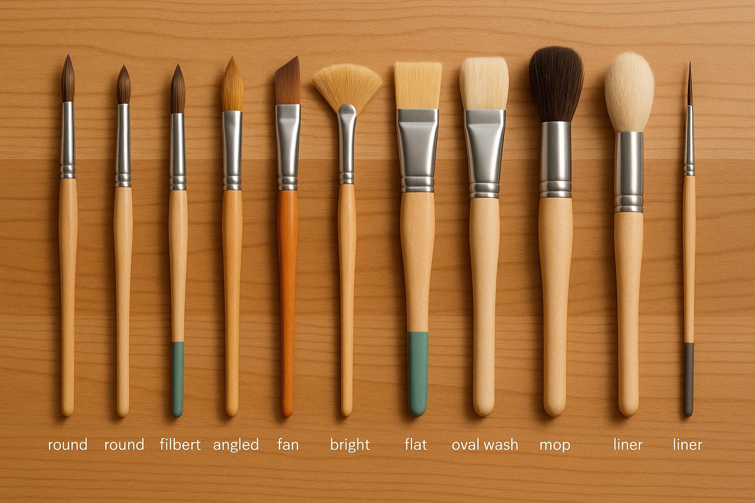 10 Types of Paint Brushes and Their Uses