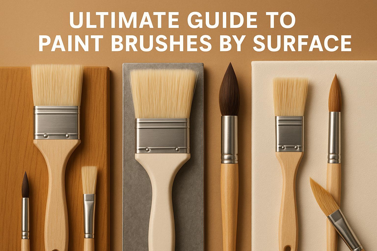 Ultimate Guide to Paint Brushes by Surface