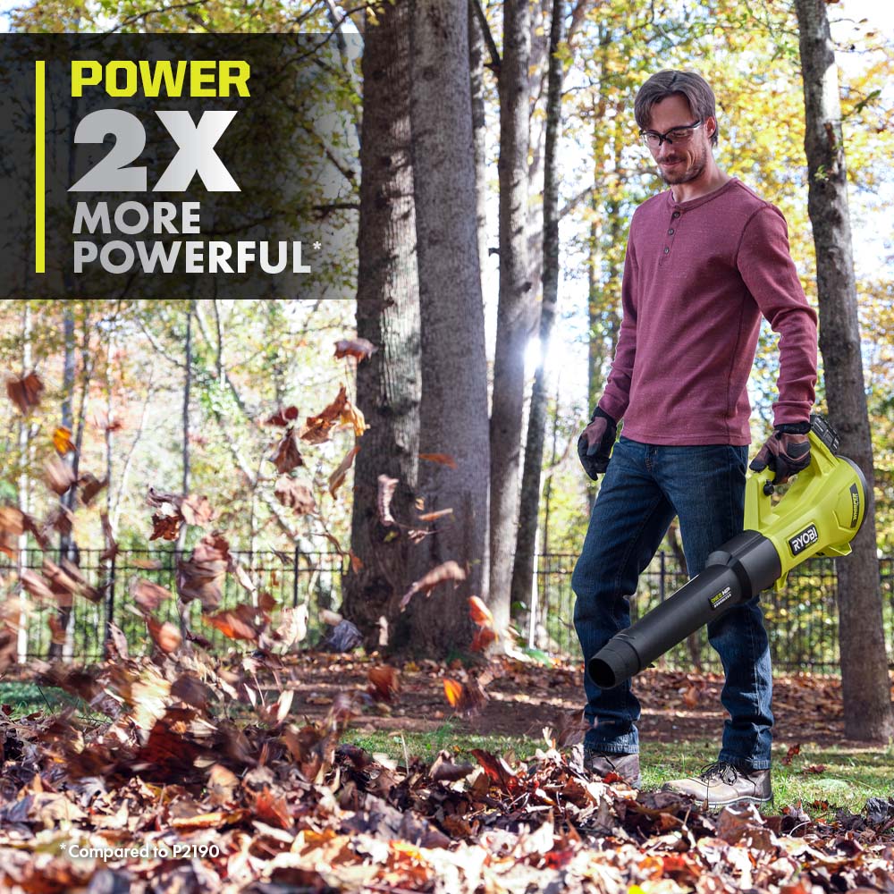 Ryobi 18V ONE+ HP Brushless Whisper Series 450 CFM Blower Kit (P21140 ...