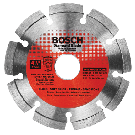 Bosch 4-1/2 In. Premium Plus Segmented Rim Diamond Blade for Soft ...