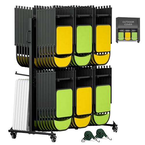 boldworks Folding Chair Rack Folding Chair Cart Folding Chair Storage ...