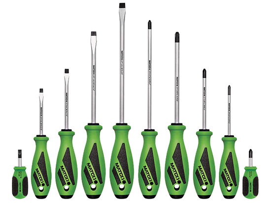 Matco 10 PC Screwdriver Set (SSPCG10C) - Toolstash