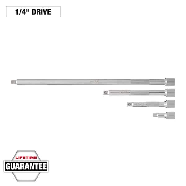 Milwaukee 1/4 Drive Socket Extension Set (48-22-9340) - Toolstash