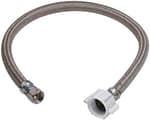 16“ Toilet Water Supply Line Connector, Braided Stainless Steel - 3/8“ Female Compression Thread x 7/8” Female Ballcock Thread 16-Inch Toilet Water Connectors Hose