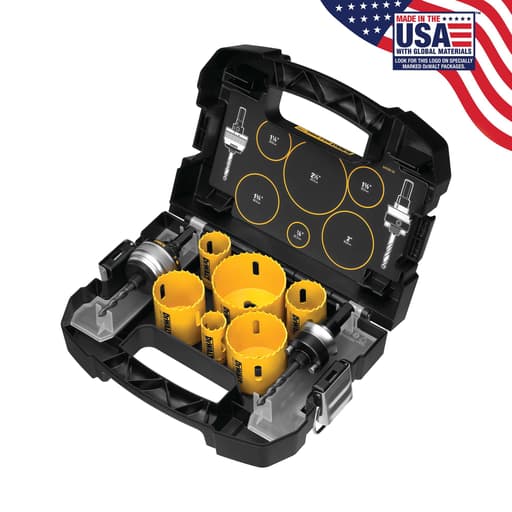 9-Piece Electrician's Hole Saw Kit