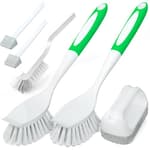 6Pack Kitchen Cleaning Brush, Green