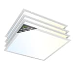 4 Pack 2x2 LED Flat Panel Light Drop Ceiling Office Fixture, 30/35/40W Selectable, 5000K 5CCT Switchable, 0-10V Dimmable,24x24 Inch LED Flush Mount Ceiling Light,ETL Listed