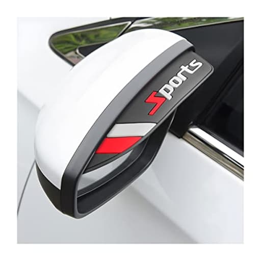2PCS Rear View Mirror Rain Eyebrows, Waterproof PVC Auto Side Mirror Rainproof Guard, Sports Visor Smoke Cover, Universal Exterior Accessories for Most Cars