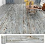 Waterproof Peel and Stick Floor Tile, 36 Pack 54 Sq.Ft（NO Sticky Residue Left） Wood Plank Vinyl Tile Stickers, Self-Adhesive DIY Flooring Tiles for Bedroom, Living Room, Bathroom （36" x 6"，Dustgray）