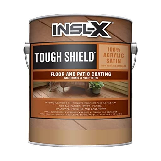 Tough Shield Floor and Patio Paint, Saddle Brown, 1 Gallon, 128 Fl Oz