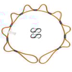 | Bungee Cord Tie Down System | Adjustable Cargo Strap | Knot Free | Truck, RV, ATV, Camping,Outdoor Accessory, Multipurpose | Loop, Clip and Go | 5 Feet