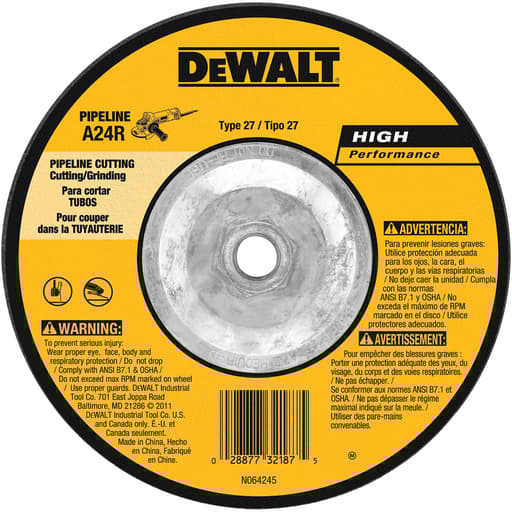 4" x 1/4" x 5/8" High Performance Metal Grinding Wheel