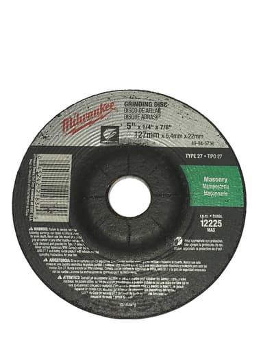 5" x 1/4" x 7/8" Grinding Wheel (Type 27)