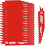 6" 6 TPI Taper Back Bi-Metal Reciprocating Blade for General Purpose Wood Cutting (2 pack)