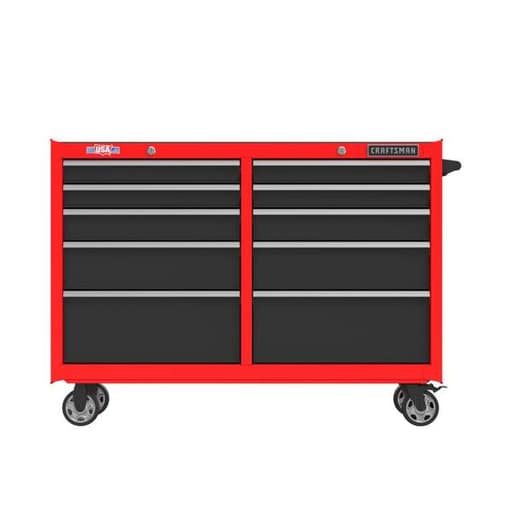 52 in 10-Drawer Rolling Tool Cabinet