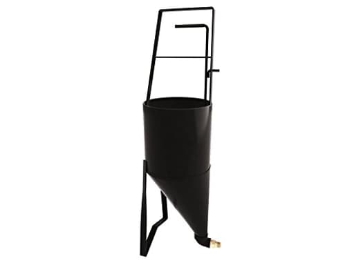 Tar Pot – 2 Gallon Cone Shaped with No Drip Valve, 28 in. Handle and Stable Legs for Roofing and Asphalt Applications