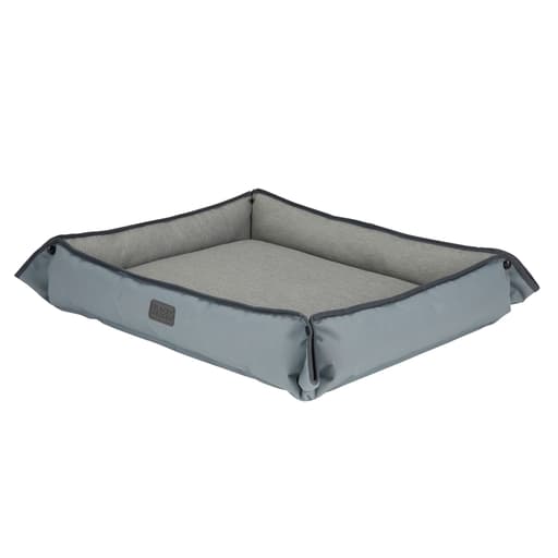 Four Way Pet Bed for Large Dogs 28x24x3 in, Grey