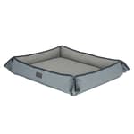 Four Way Pet Bed for Large Dogs 28x24x3 in, Grey