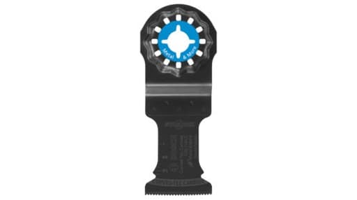 Oscillating multi-tool Curved-Tec carbide extreme plunge blade