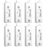 Window Latch Locks Window Parts and Hardware Tilt Latch Plastic Construction, Spring Loaded, 2 Inch Hole Center Spacing Sliding Lock Replacement