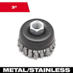 3" Knot Wire Cup Brush