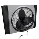 20" 1/6 HP Whole House Window Fan with 3-Speeds and Storm Guards for Circulation and Exhausting Air, 9166, Black