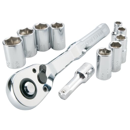 11Pc 1/4-in. Drive (mm) Mechanics Tool Set