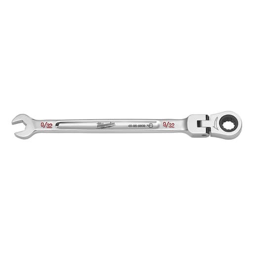 9/32 in. Flex Head Ratcheting Combination Wrench