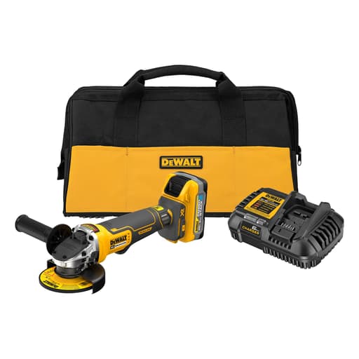 20V MAX XR brushless cordless 4-1/2 in. paddle-switch small angle grinder kit with POWERSTACK 5Ah battery