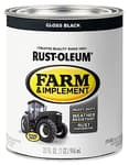 280104 Farm & Implement Enamel Paint, Quart, Gloss Black,