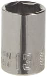 1/4-in Drive 13mm 6 Point Shallow Socket