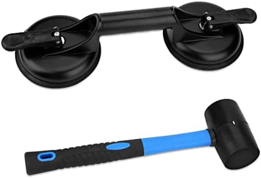 Floor Gap Fixer Tool for Laminate Floor Gap Repair Include Suction Cup and Mallet