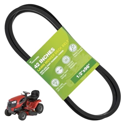 144959 Deck Belt Compatible with Craftsman LT1000 LT2000 LT3000 42'' Riding Lawn Mower Drive Belt Repalce 532144959 130801 532138255 138255 160855 24690 144959D