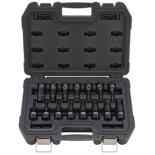 1/2 in Drive Combination Impact Hex Socket Set (15-Piece)