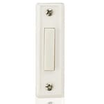 BT1W Unlighted Doorbell Button, 1-Pack, White