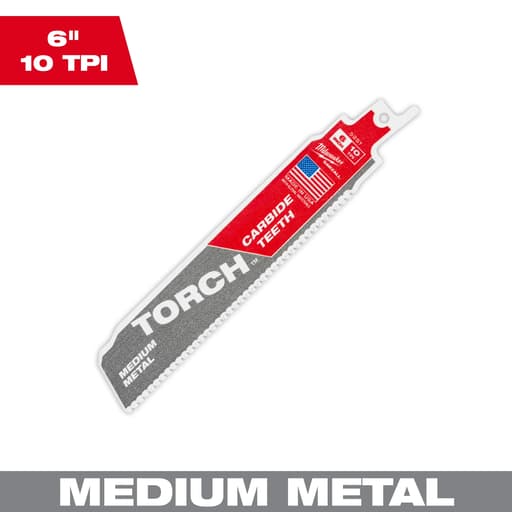 6 in 10TPI The TORCH with Carbide Teeth for Medium Metal