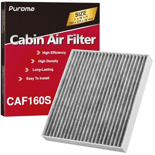 Cabin Air Filter with Activated Carbon, Compatible with CF12160, CAF1948P, Hyundai Kona 18-23, Tucson 16-21, Veloster 19-21, Venue 20-24, KIA Seltos 21-24, Soul 20-24, Sportage 17-22
