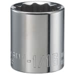 1/2-in Drive 1-1/16-in 12 Point SAE Shallow Socket